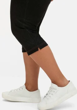 Extraschmale Caprihose in Denim-Optik