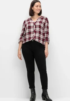 Extraschmale Twillhose in Curvy-Schnitt SUSANNE