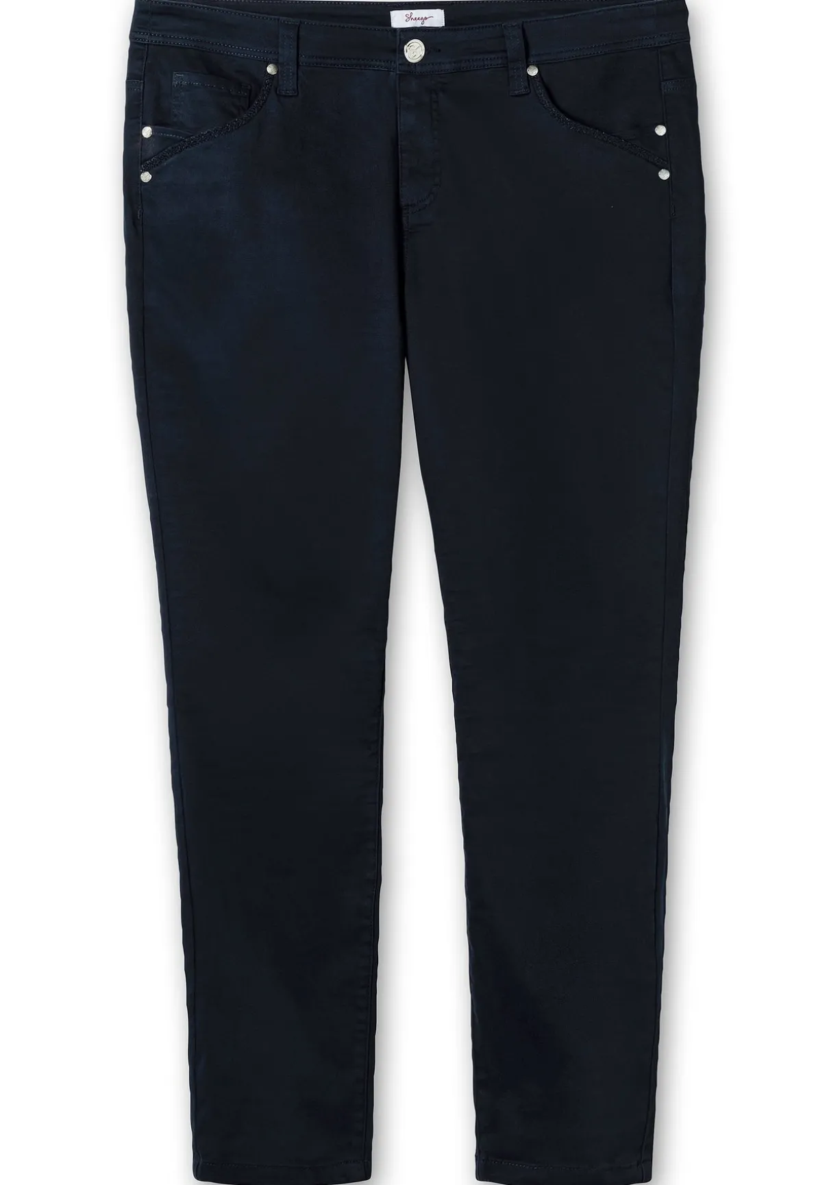 Extraschmale Twillhose in Curvy-Schnitt SUSANNE