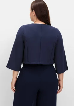 Feinstrick-Bolero in offener, kurzer Form