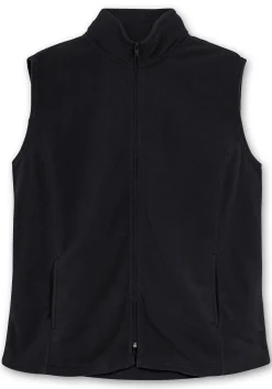 Fleeceweste mit Stehkragen und Anti-Pilling-Effekt