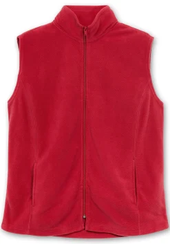 Fleeceweste mit Stehkragen und Anti-Pilling-Effekt