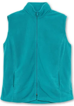 Fleeceweste mit Stehkragen und Anti-Pilling-Effekt