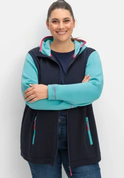 Funktionsjacke aus Fleece, in Kontrast-Optik