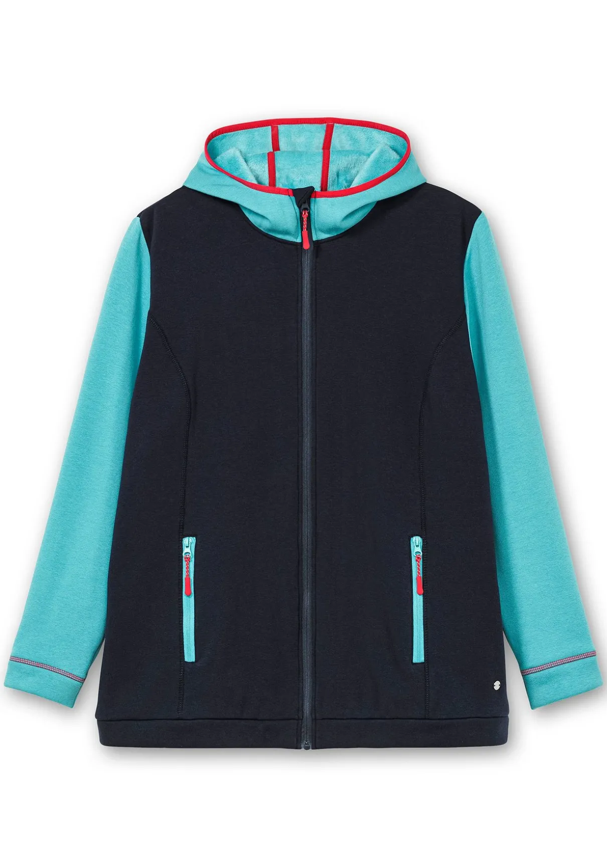 Funktionsjacke aus Fleece, in Kontrast-Optik
