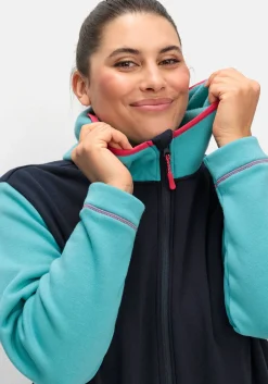 Funktionsjacke aus Fleece, in Kontrast-Optik