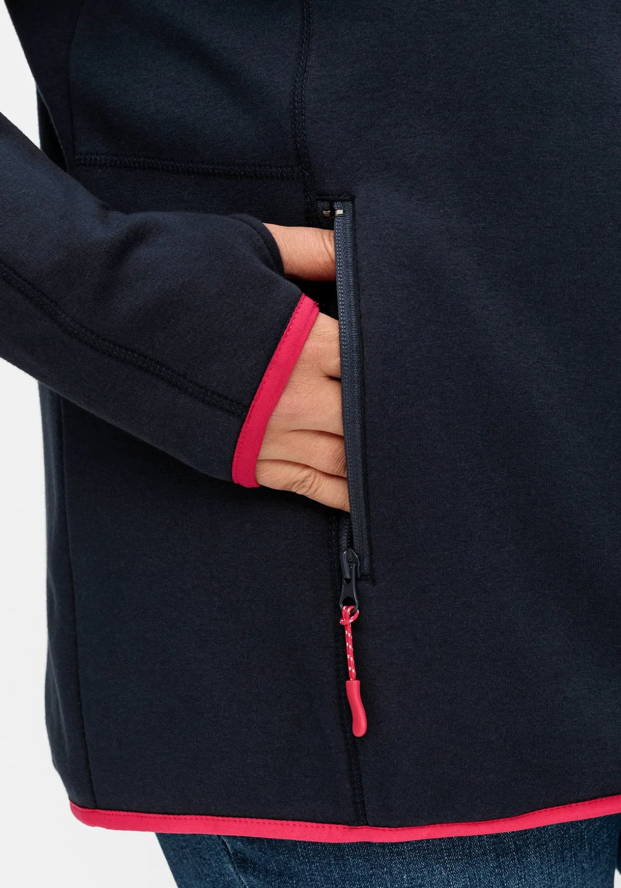 Funktionsjacke aus Fleece, mit Kapuze