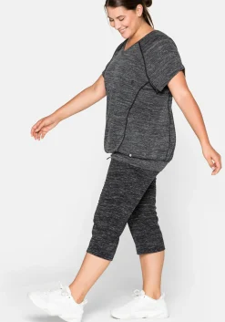 Funktionsshirt im Oversized-Schnitt, mit Saumbündchen