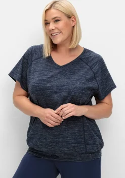 Funktionsshirt im Oversized-Schnitt, mit Saumbündchen