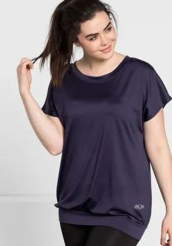 Funktionsshirt mit U-Boot-Ausschnitt