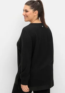 Funktions-Sweatshirt mit V-Ausschnitt