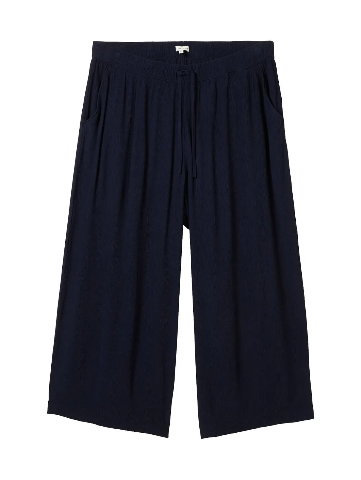 Gecrinkelte Culotte mit elastischem Bund