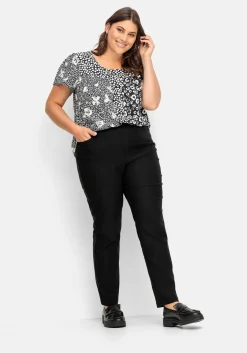 Gerade Bengalinhose mit hohem Schlupfbund