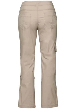 Gerade Cargo-Hose mit krempelbaren Beinen