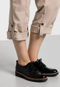 Gerade Cargo-Hose mit krempelbaren Beinen