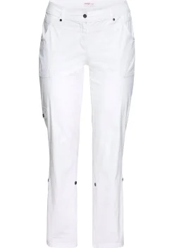 Gerade Cargo-Hose mit krempelbaren Beinen