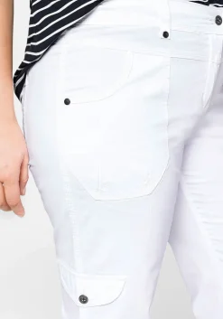 Gerade Cargo-Hose mit krempelbaren Beinen