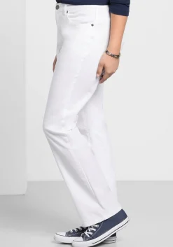 Gerade Hose aus Baumwoll-Twill