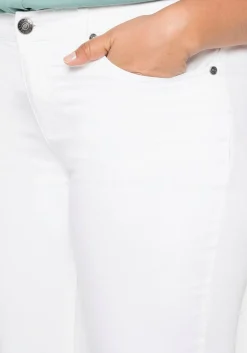 Gerade Hose aus Baumwoll-Twill