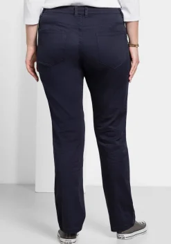 Gerade Hose aus Baumwoll-Twill