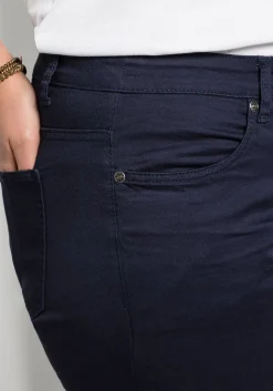 Gerade Hose aus Baumwoll-Twill