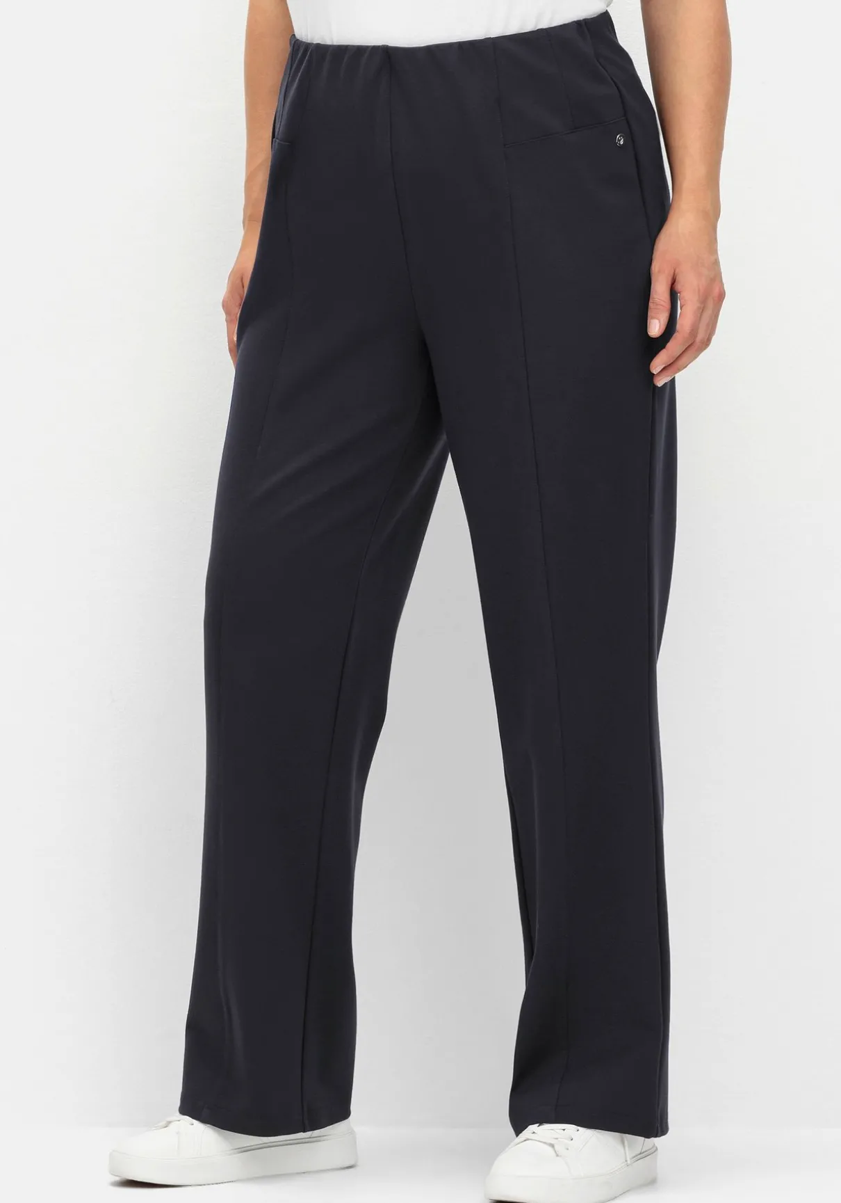 Gerade Hose aus Interlock, mit elastischem Bund