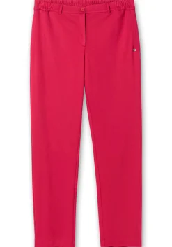 Gerade Hose aus Milano-Ripp, mit Stretchbund