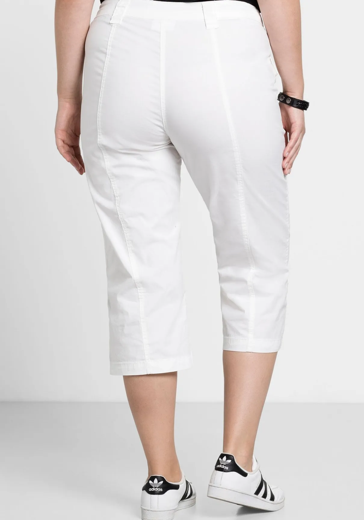 Gerade 3/4-Hose mit Krempelfunktion