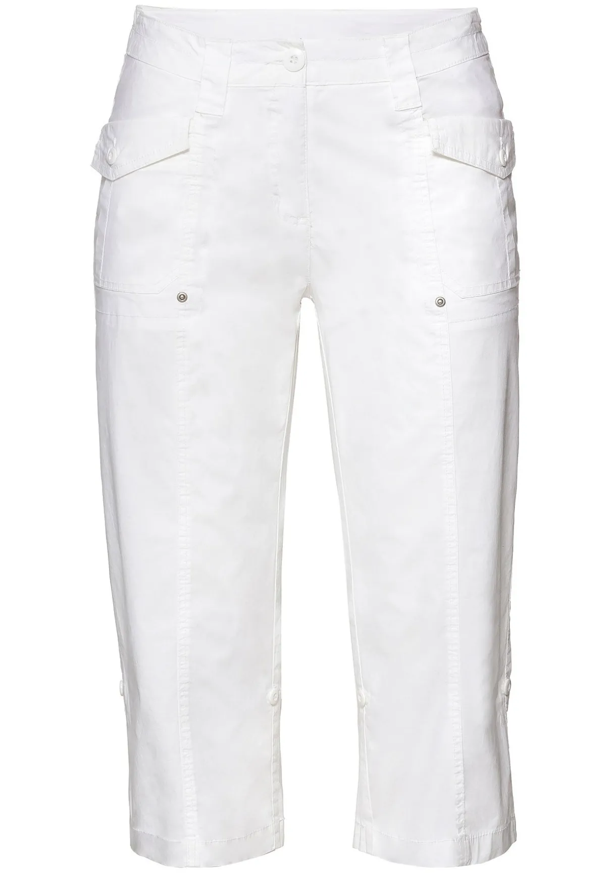 Gerade 3/4-Hose mit Krempelfunktion