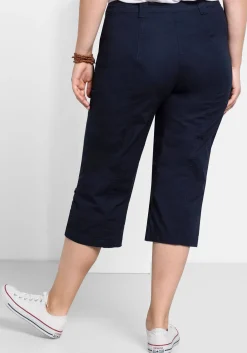 Gerade 3/4-Hose mit Krempelfunktion