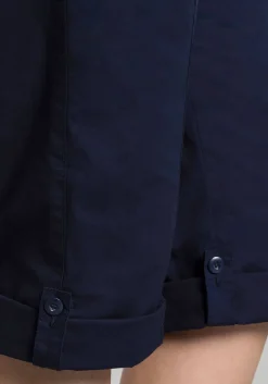 Gerade 3/4-Hose mit Krempelfunktion