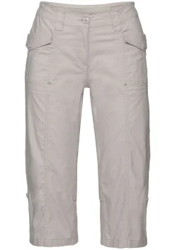 Gerade 3/4-Hose mit Krempelfunktion