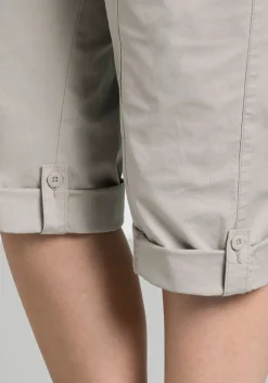 Gerade 3/4-Hose mit Krempelfunktion