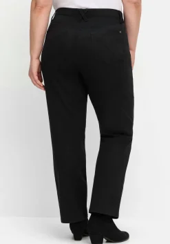 Gerade Hose mit Shaping-Einsatz und Gummibund