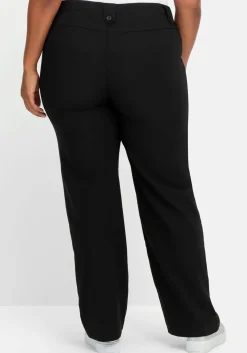 Gerade Hose mit Zierriegeln und Gürtelschlaufen