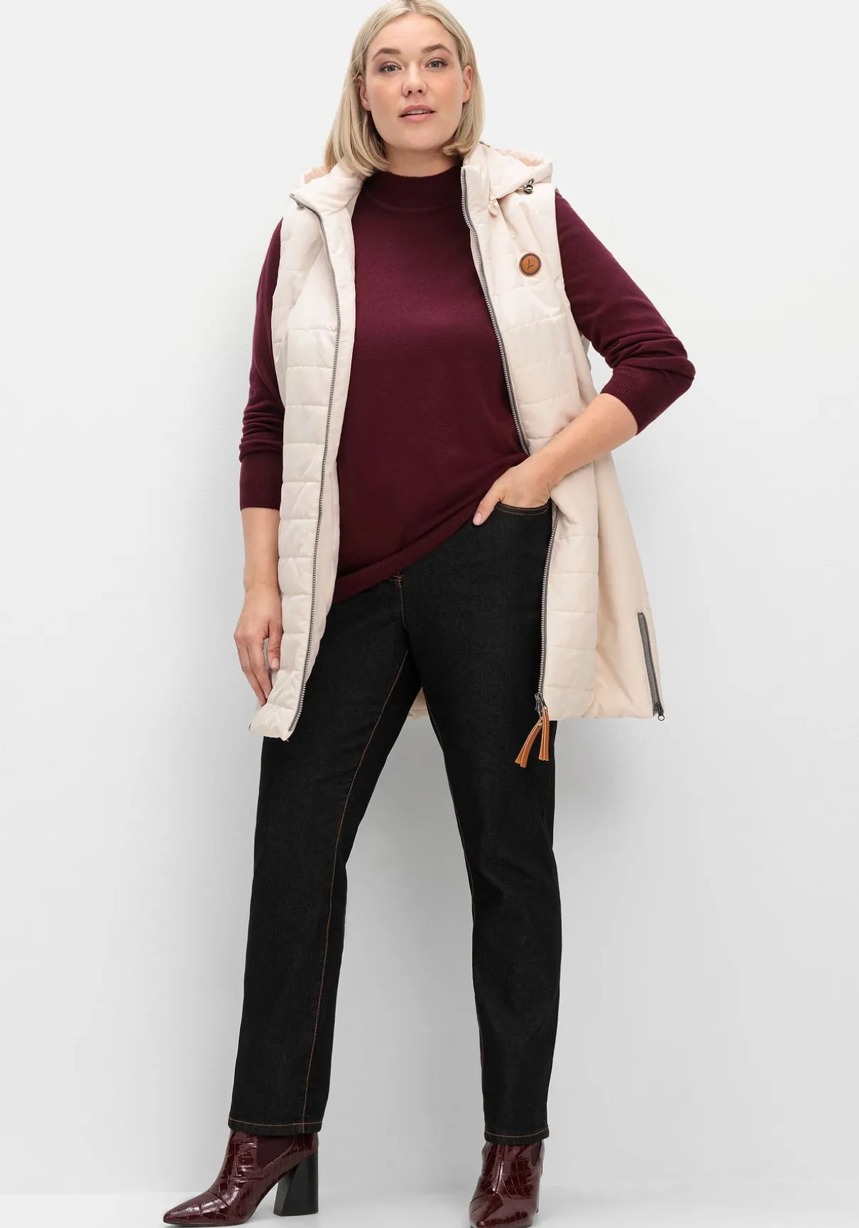 Gerade, innen weich angeraute Thermojeans