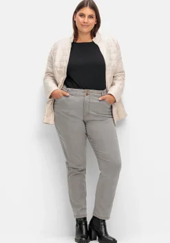 Gerade Jeans im extrahohen Paperbag-Schnitt