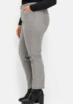 Gerade Jeans im extrahohen Paperbag-Schnitt