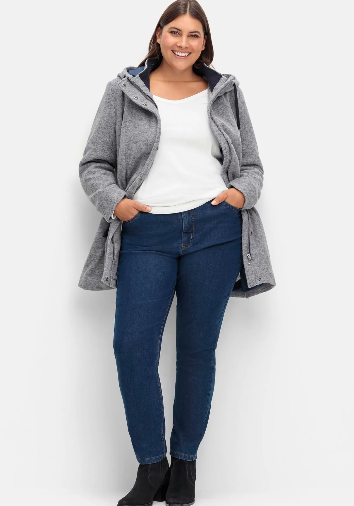 Gerade Jeans im extrahohen Paperbag-Schnitt