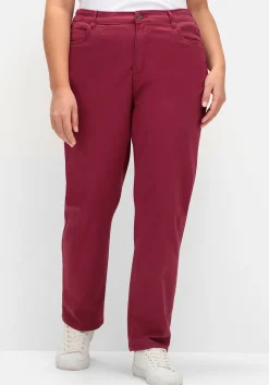 Gerade Jeans in Ankle-Länge, Five-Pocket-Form