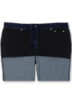 Gerade Jeans mit Gummibund und Shaping-Einsatz