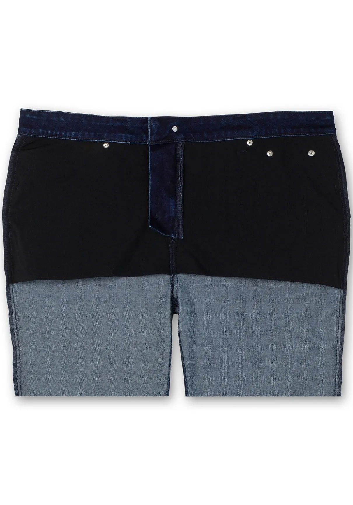 Gerade Jeans mit Gummibund und Shaping-Einsatz