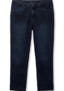 Gerade Jeans mit kariertem Thermo-Innenfutter