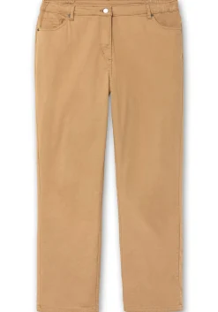 Gerade Jeans mit seitlichem Stretchbund