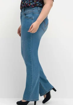 Gerade Jeans mit Shaping-Einsatz