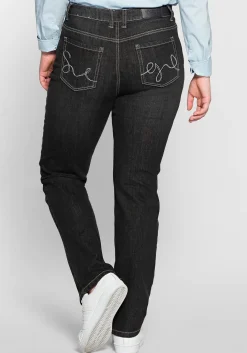 Gerade Jeans mit Shaping-Einsatz