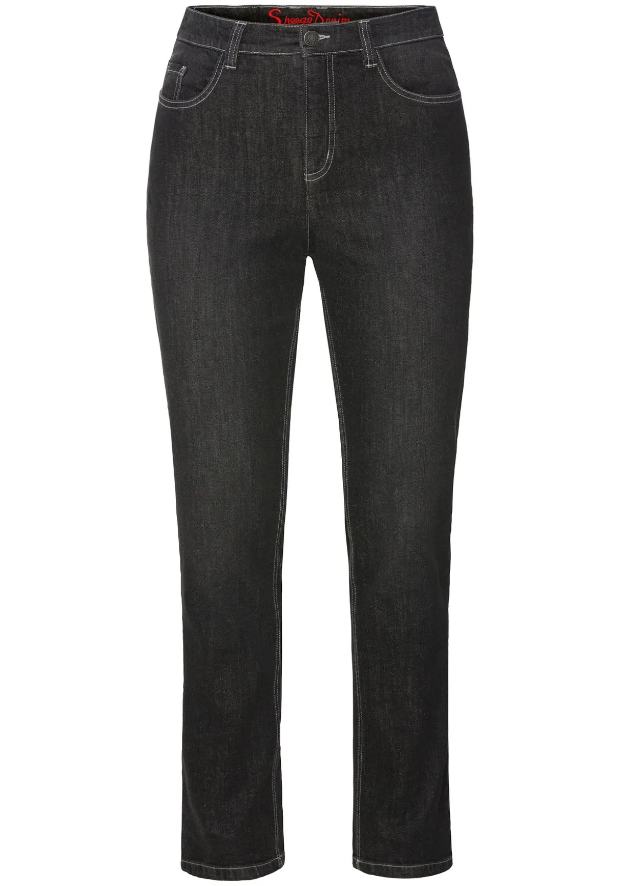 Gerade Jeans mit Shaping-Einsatz