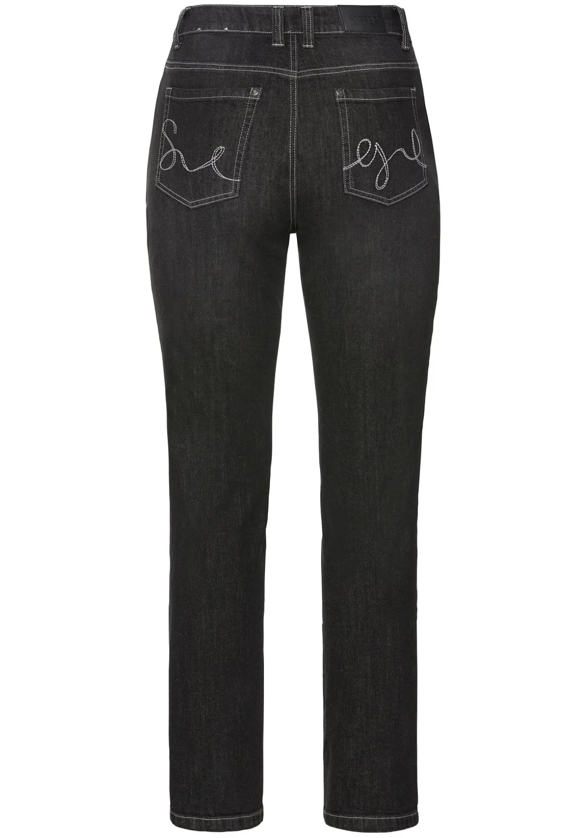 Gerade Jeans mit Shaping-Einsatz