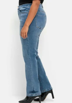 Gerade Stretch-Jeans mit Bodyforming-Effekt