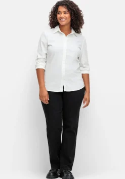 Gerade Stretch-Jeans mit Bodyforming-Effekt